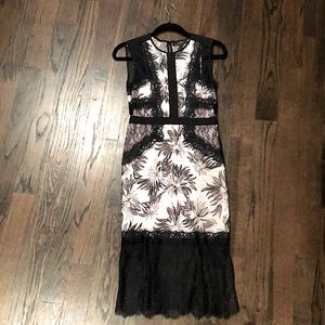 BCBG midi length lace dress